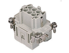 female insert, size 44.27, 6p+PE, crimp, 16A, 500V