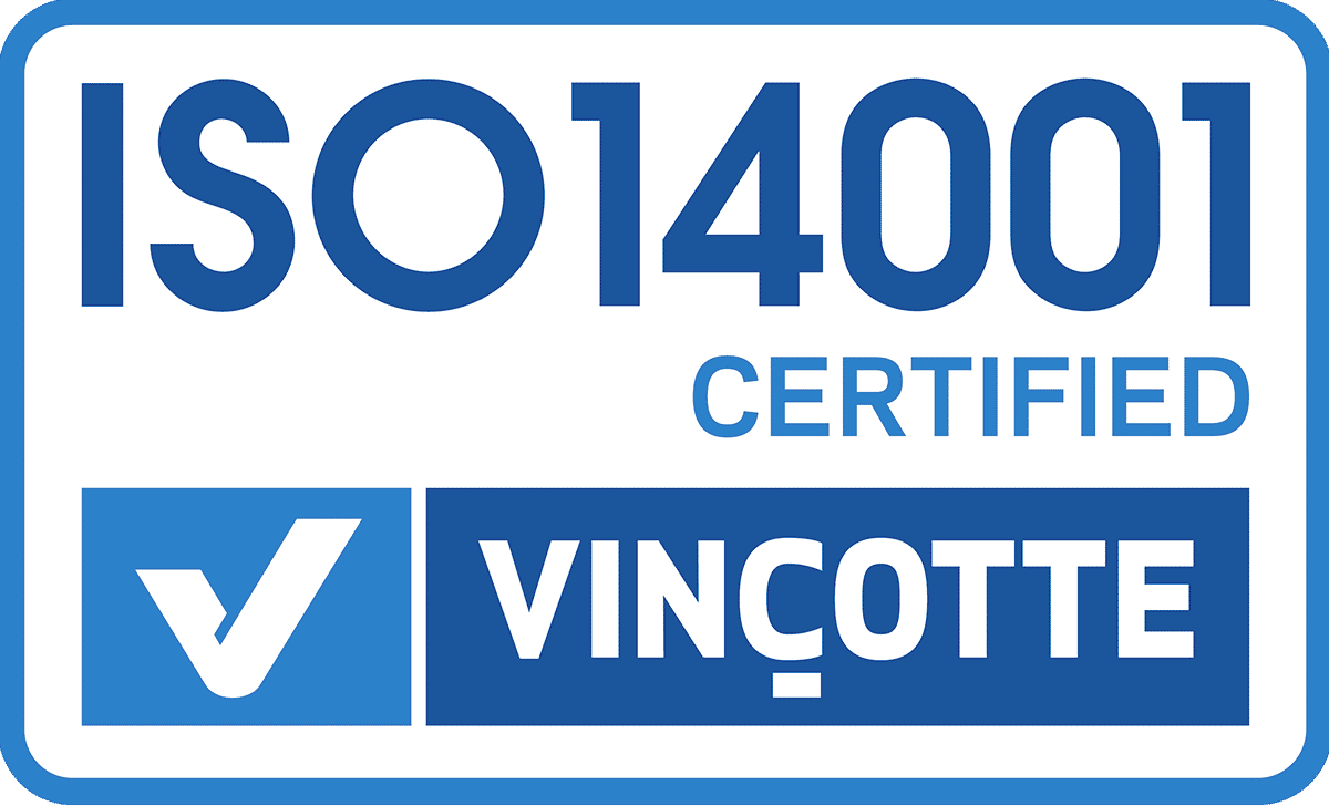 Vincotte ISO4001-Zertifikat