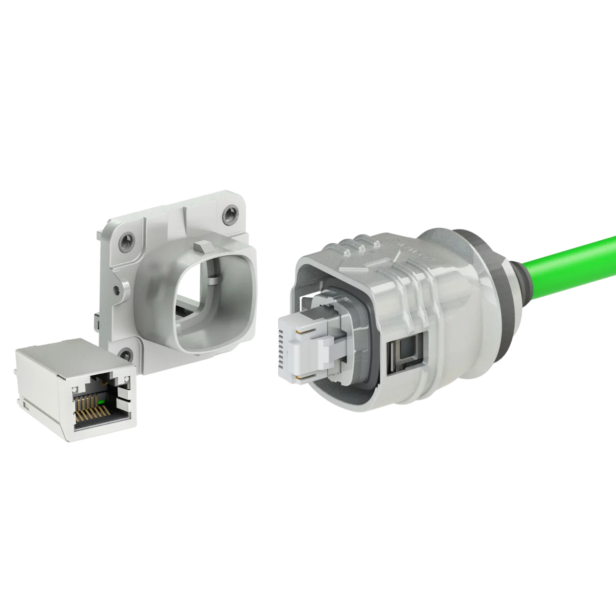 Y-Con RJ45 push-pull connector 