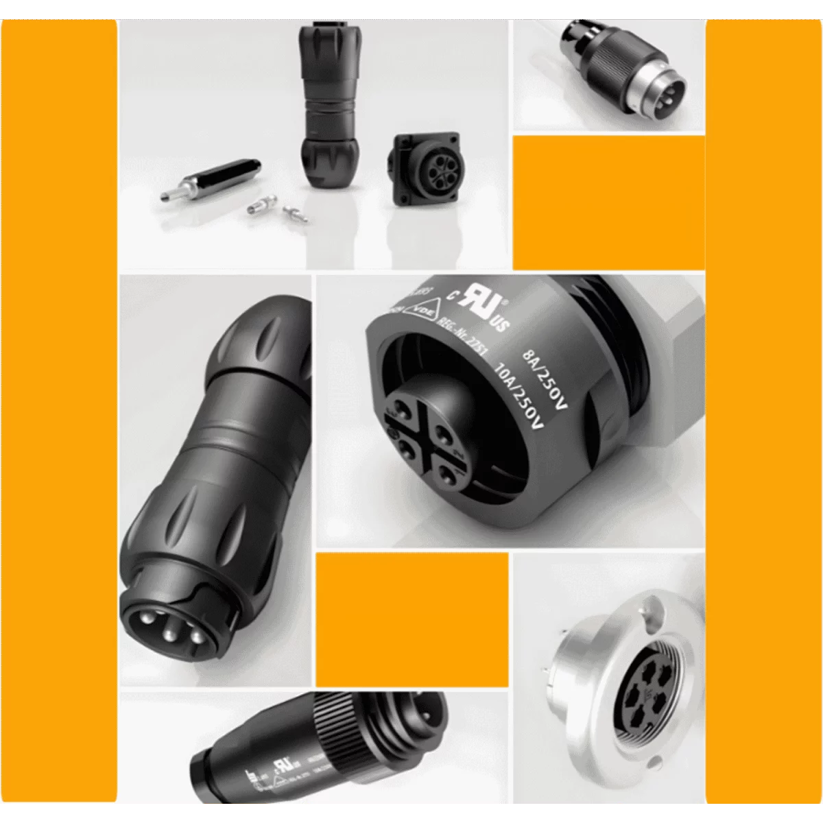 Binder power connectors 