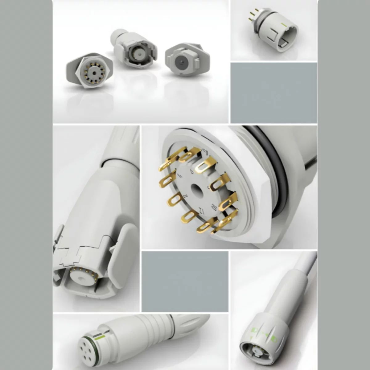 Binder medical connectors