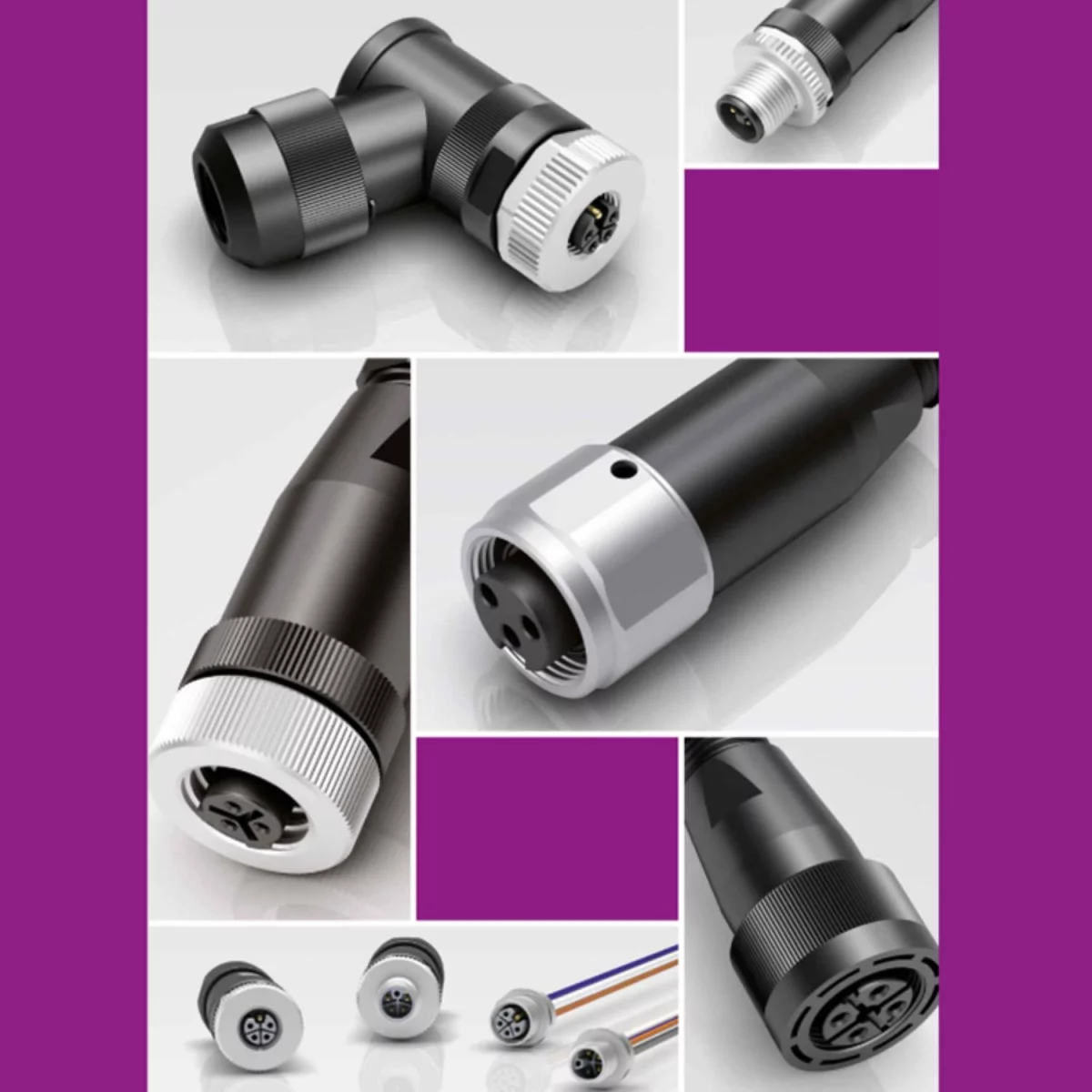 Binder M12 power connectors