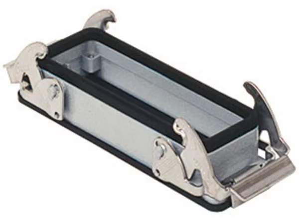 bulkhead mounting housing, size 57.27, V-TYPE alu, 2 levers