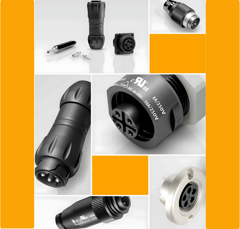 Binder power connectors 