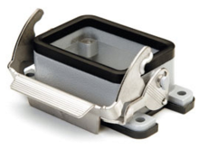 bulkhead mounting housing, size 44.27, V-TYPE alu, 1 lever