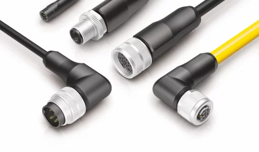 De Kabelconnectors van Binder met Triangular Moulding