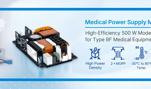 MEP medical power supply  serie is uitgebreid met 500W