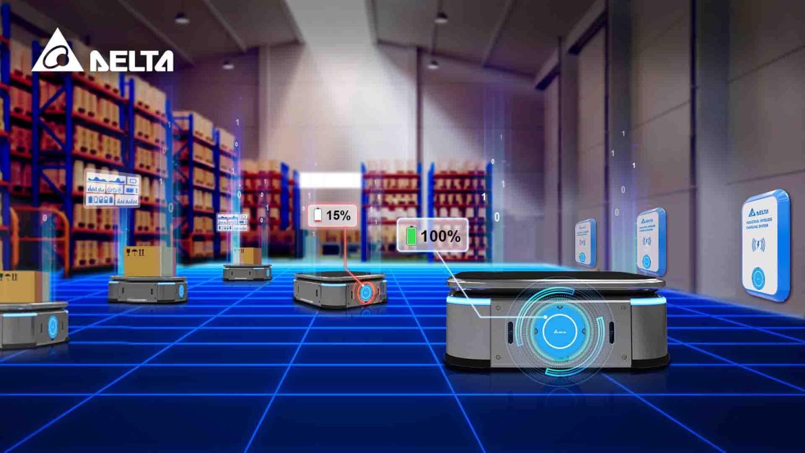 Delta lanceert MOOVair draadloos laadsysteem voor AGV's en AMR's