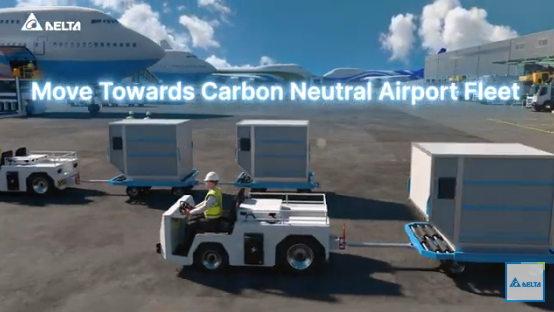 Werk toe richting een CO₂-neutrale luchthavenvloot met behulp van Delta MOOVair