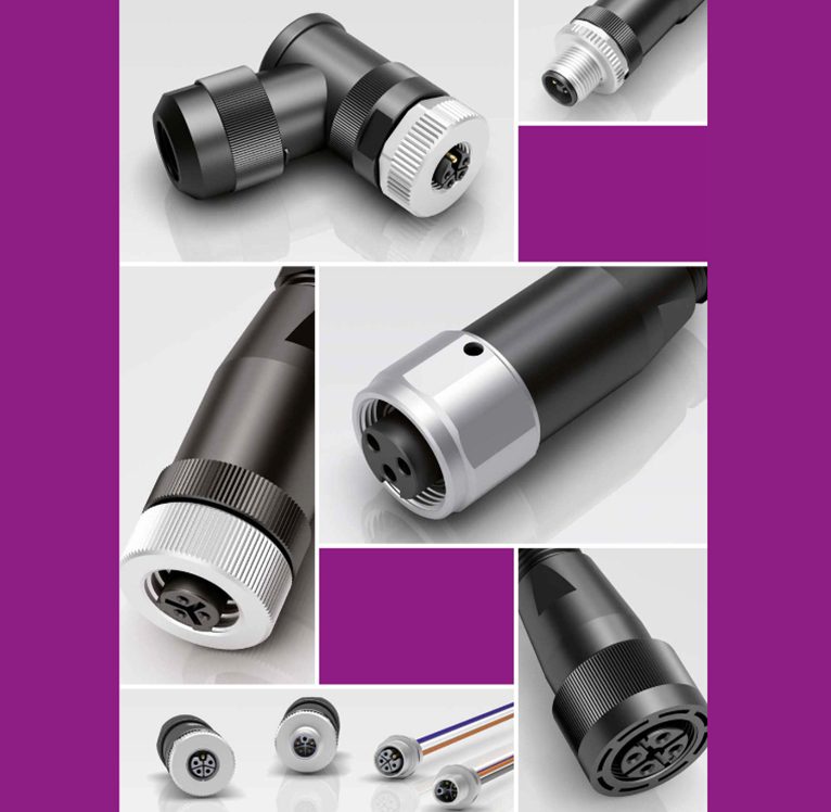 Binder M12 power connectoren