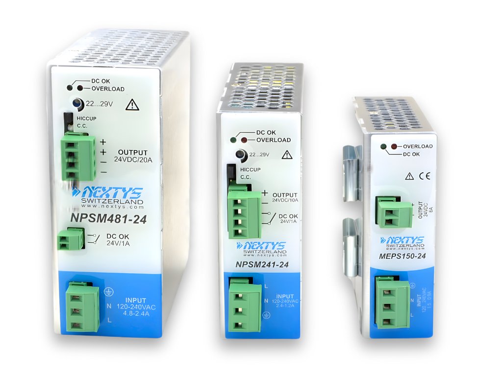 Delta en Nextys 24V DC DIN-rail power supplies