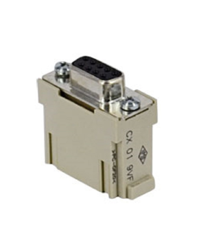 female insert, MIXO, 1MU, 9p, crimp, 5A, 50V, D-SUB