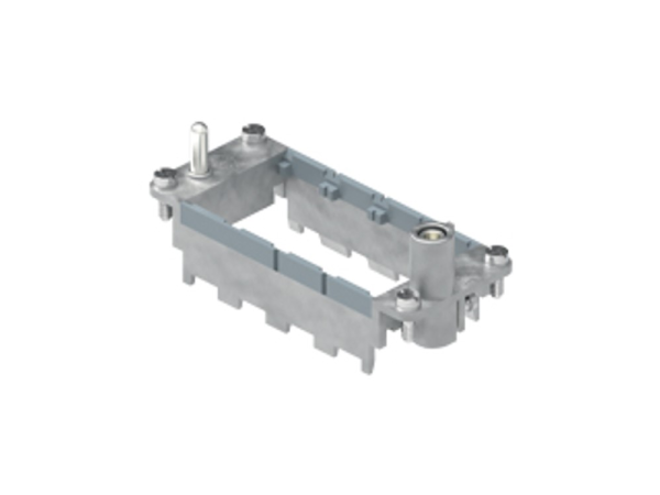 frame, size 77.27+size 77.62, MIXO steel zinc plated, for 4 MU, with PE-connection