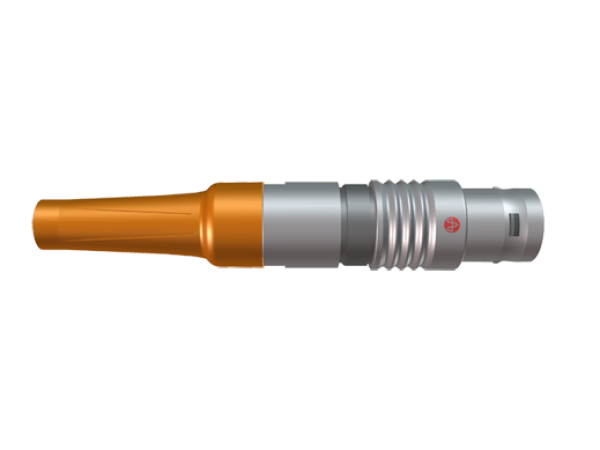 Straight cable plug with back nut for Bend Relief