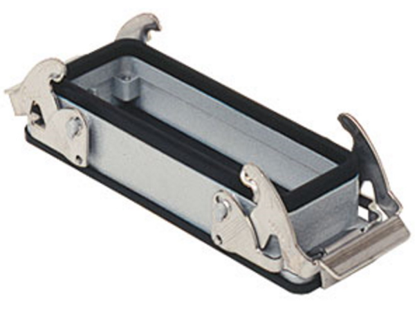 bulkhead mounting housing, size 57.27, V-TYPE alu, 2 levers