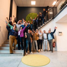 Het team komt op de eerste plaats